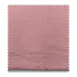 Retal de tela doble gasa rosa bebé 0,90 m