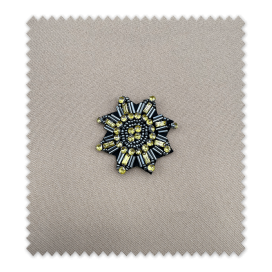 Parche decorativo estrella strass para ropa. Parche estrella dorada para customizar