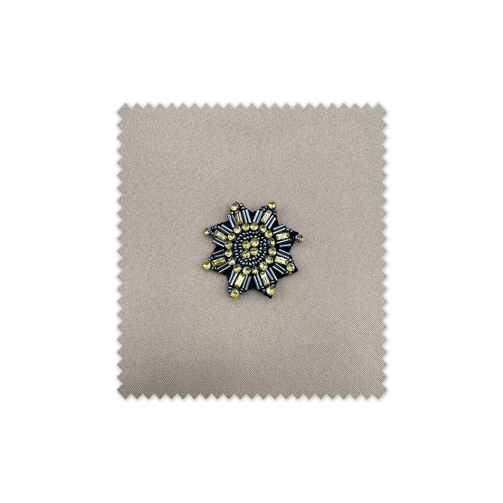 Parche decorativo estrella strass para ropa. Parche estrella dorada para customizar