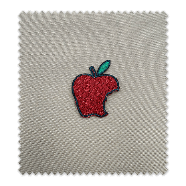 Parche manzana roja termoadhesivo. Aplique manzana roja para ropa