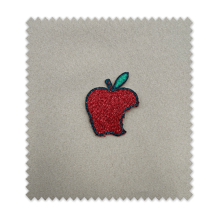 Parche manzana roja termoadhesivo. Aplique manzana roja para ropa