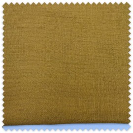 Retal doble gasa bambula mostaza algodón