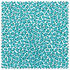 Comprar bambula floral turquesa tienda de telas online