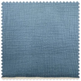 comprar retal de doble gasa azul jeans