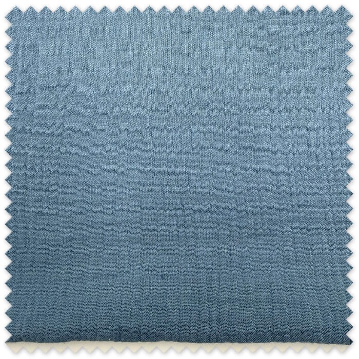 comprar retal de doble gasa azul jeans