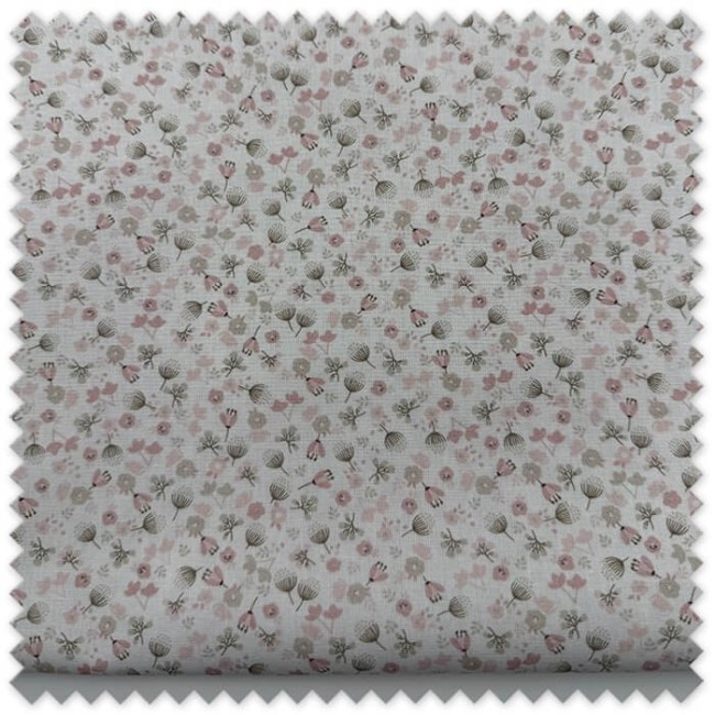 retal popelín rosa empolvado diente de león gris 0,55 m