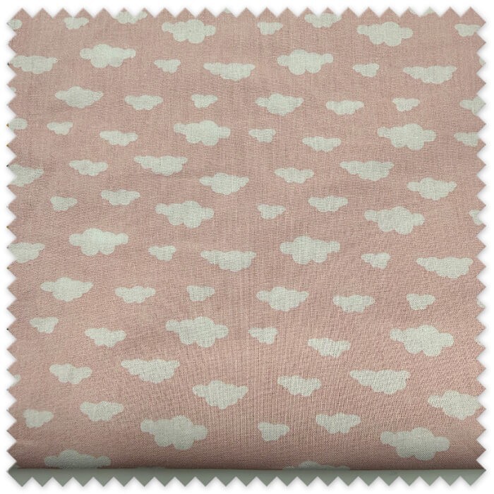 retal popelín nubes fondo rosa 0,60 m