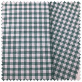 tela cuadros vichy verde menta algodón orgánico por metros