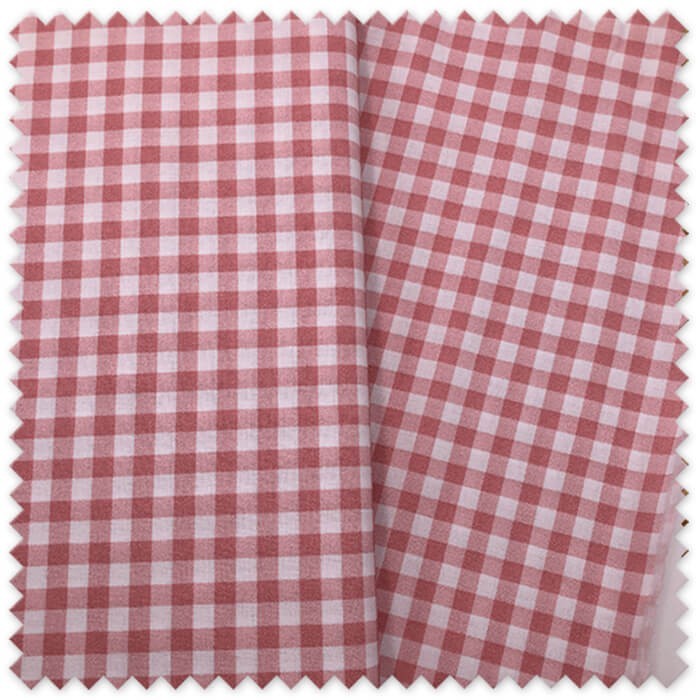 Tela Vichy Rosa Empolvado Algodón Orgánico | Comprar Tela por Metros