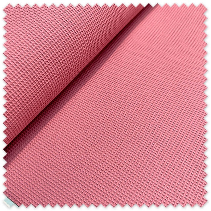 tela mini waffle rosa empolvado algodón textura nido de abeja elegante y suave