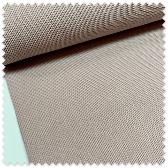 Tela mini waffle rosa vintage en detalle con relieve tipo nido de abeja