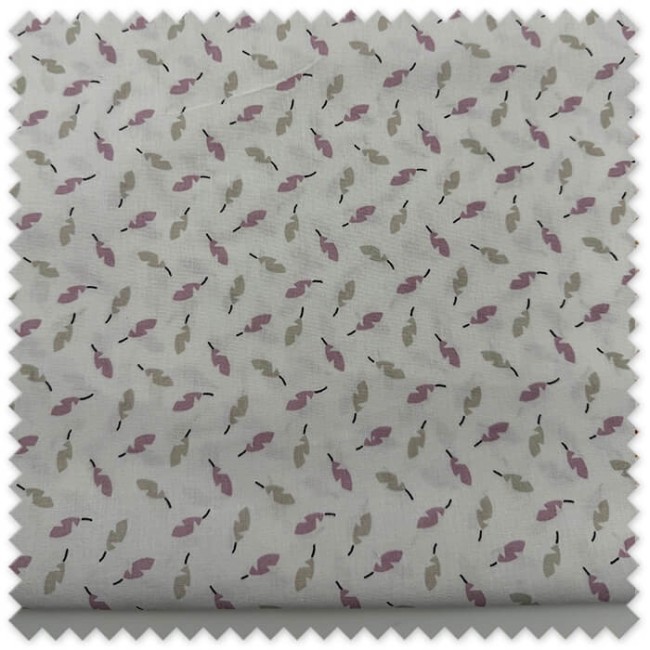 Retal algodón plumas rosas 0,65 m | Tela algodón estampada | Tienda de telas online