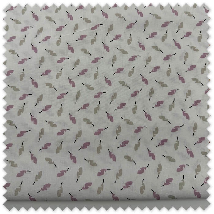 Retal algodón plumas rosas 0,65 m | Tela algodón estampada | Tienda de telas online