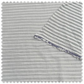 Tela doble gasa rayas menta | Algodón suave para ropa y bebé