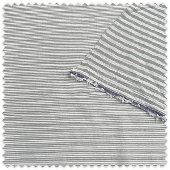 Tela doble gasa rayas menta | Algodón suave para ropa y bebé