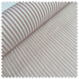 Tela de doble gasa con raya color rosa