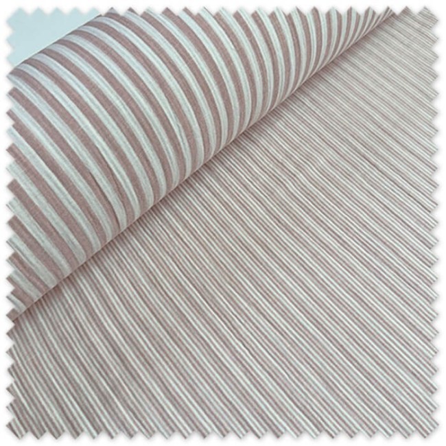 Tela de doble gasa con raya color rosa