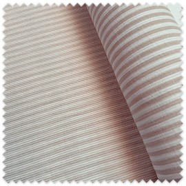 Tela de doble gasa con rayas de doble cara en color camel