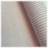 Tela de doble gasa con rayas de doble cara en color camel