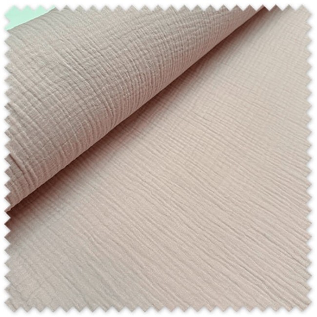 tela rosa empolvado doble gasa