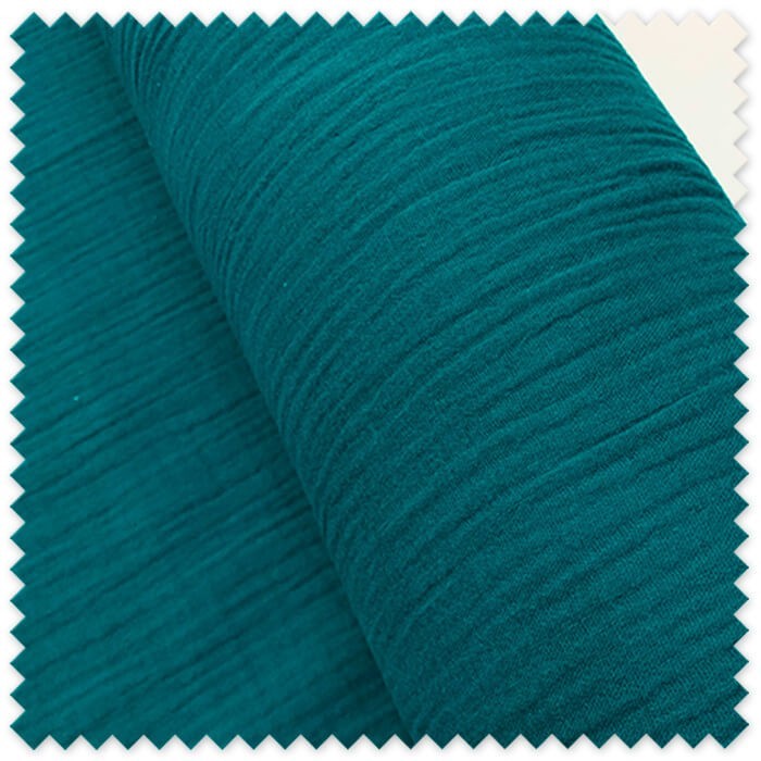 tela doble gasa verde esmeralda