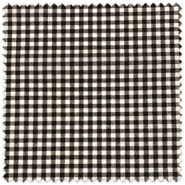 Comprar Tela Algodón 100% Cuadro Vichy Negro 2,80m