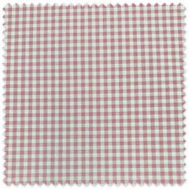 algodón 100% vichy rosa por metros