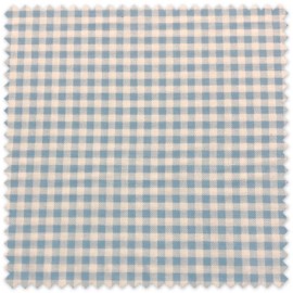 tela decoración infantil vichy celeste