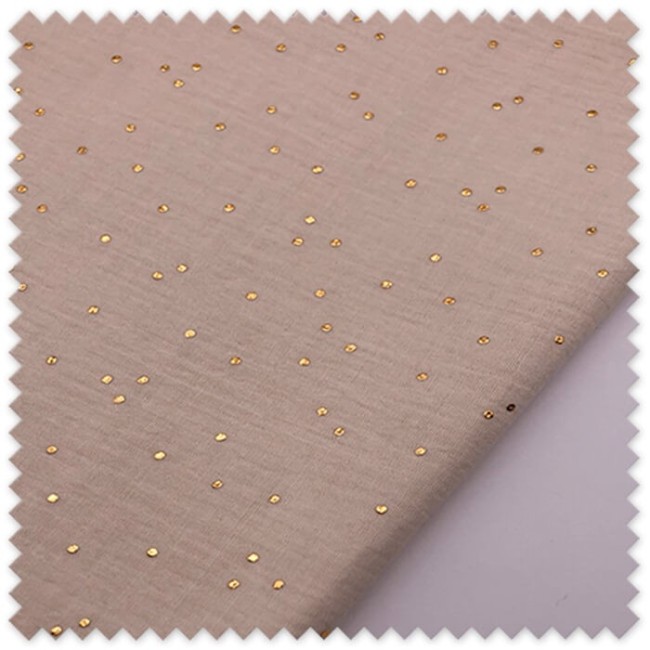 Tela ligera doble gasa con lurex tienda online