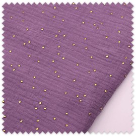 muselina lila con efecto brillante