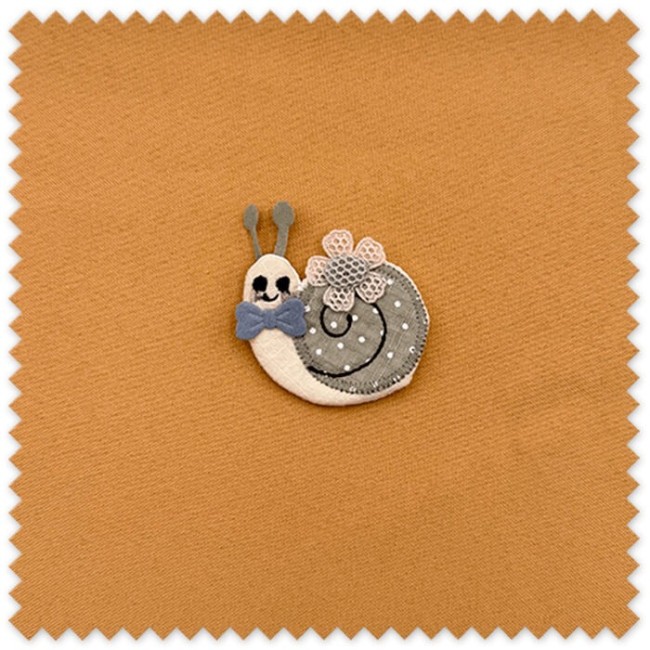 Parche forma caracol, decorar ropa infantil, parches coser, manualidades textiles, parches decorativos