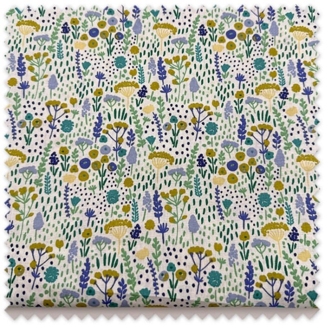 Retal de algodón 100% estampado flores. Algodón floral para costura creativa