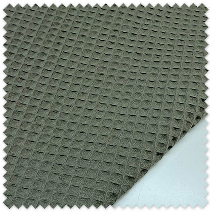 Tela waffle verde caqui por metros