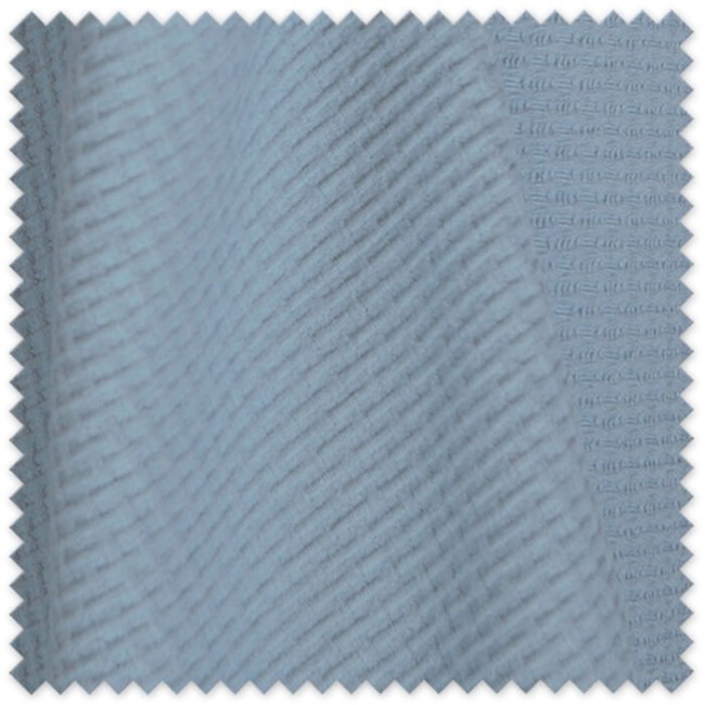 Tela Waffle Plano Algodón Orgánico Azul Gris | Tela Ecológica por Metros