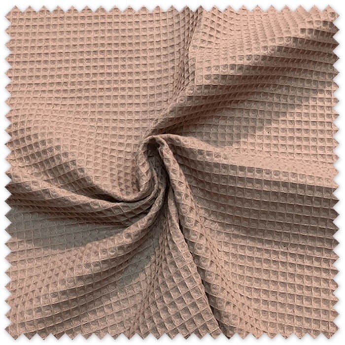 tela gofre color crema por metro