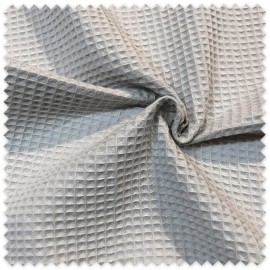 tejido waffle gris para ropa infantil