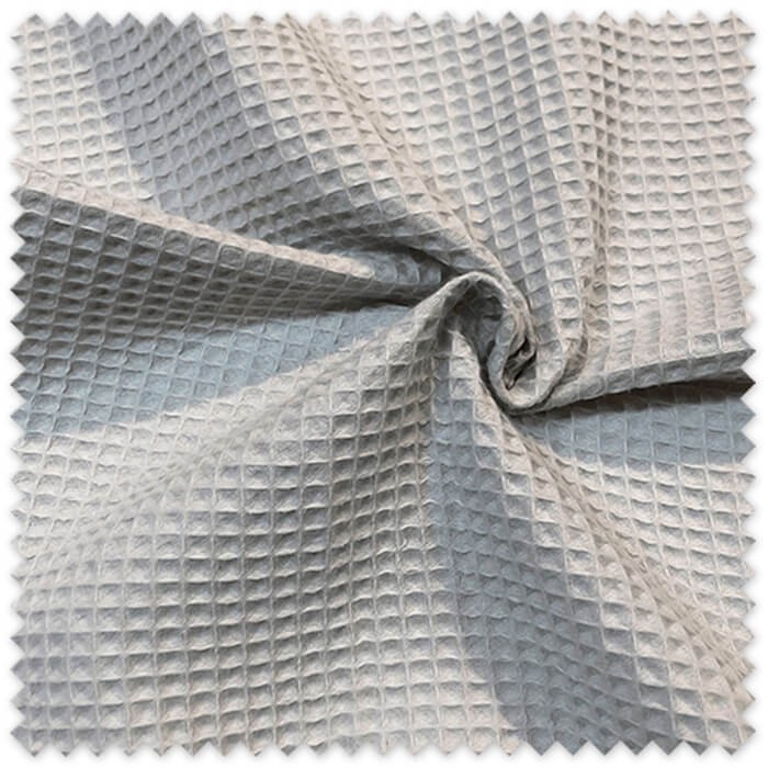 tejido waffle gris para ropa infantil