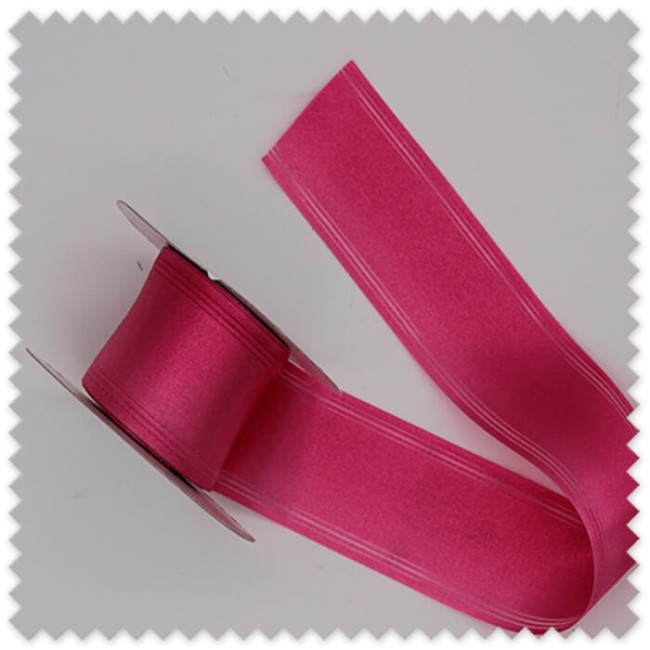 Rollo cinta raso fantasía fucsia 20m al mejor precio