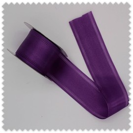 Cinta decorativa raso morado para proyectos creativos