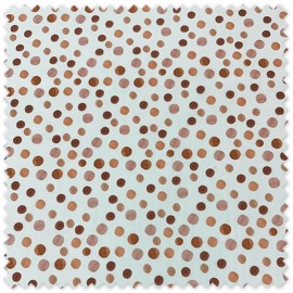 popelín estampado geométrico tierra