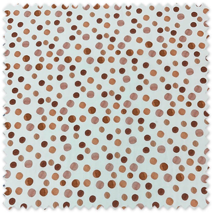 popelín estampado geométrico tierra