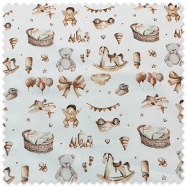 popelín infantil accesorios bebé fondo tierra grande