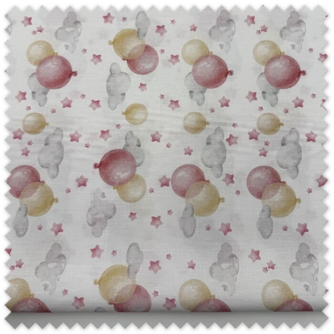 tela popelín infantil globos pastel