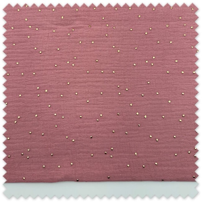 retal algodón doble gasa rosa