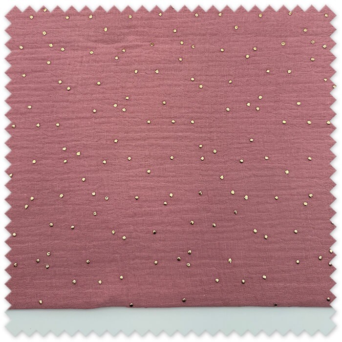 retal algodón doble gasa rosa