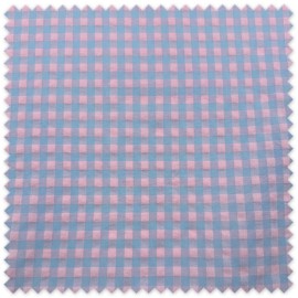 cuadro vichy bicolor verano rosa