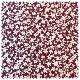 tela viscosa morada flores blancas fluida al mejor precio