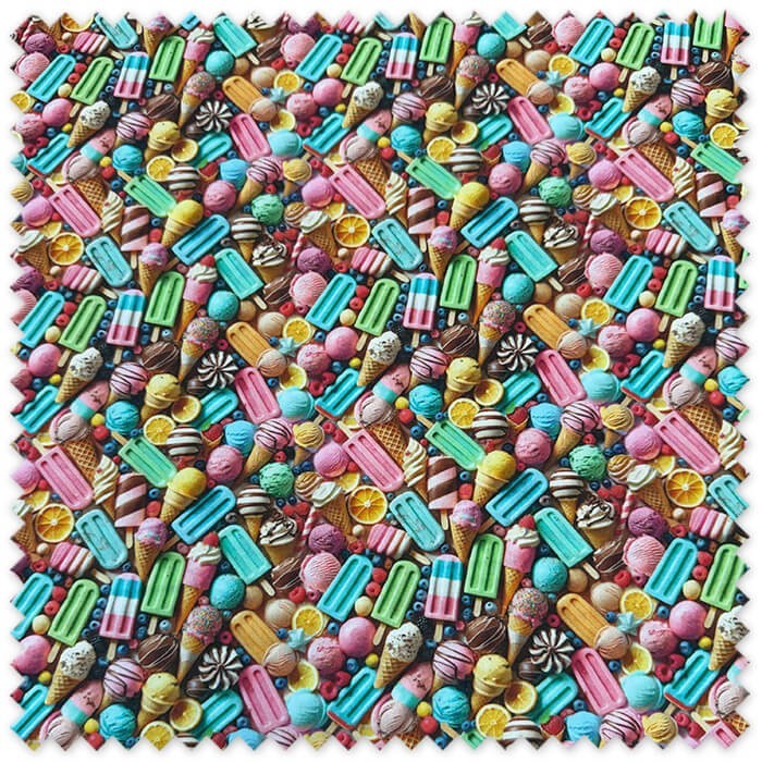 colección cápsula helados algodón