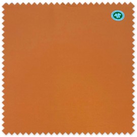 Tela 100% algodón orgánico color naranja intenso