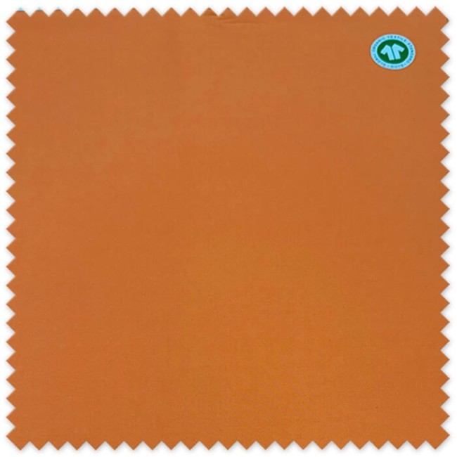 Tela 100% algodón orgánico color naranja intenso